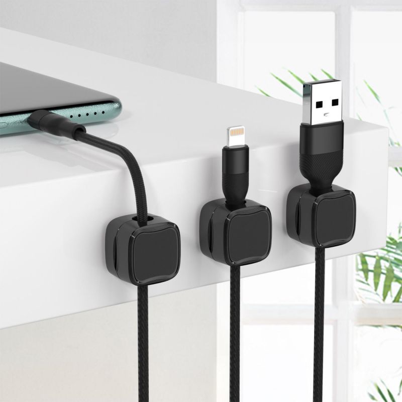Magnetic Cable Organizer (6-Pack) – Keep Your Cables Neat & Accessible